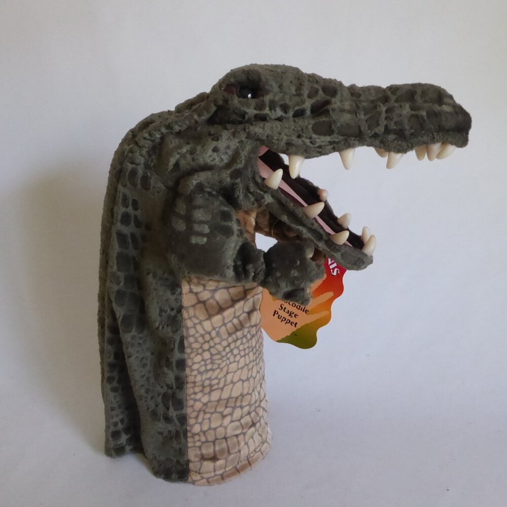 FOLKMANIS BRAND CROCODILE ALLIGATOR HAND PUPPET (NEW WITH TAGS) - Picture 4 of 16